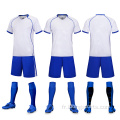 Pratiques de football noir Jersey Youth Soccer Uniforms sets